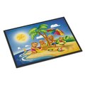 Carolines Treasures Bears Playing at the Beach Indoor or Outdoor Mat, 18 x 27 in. APH0375MAT